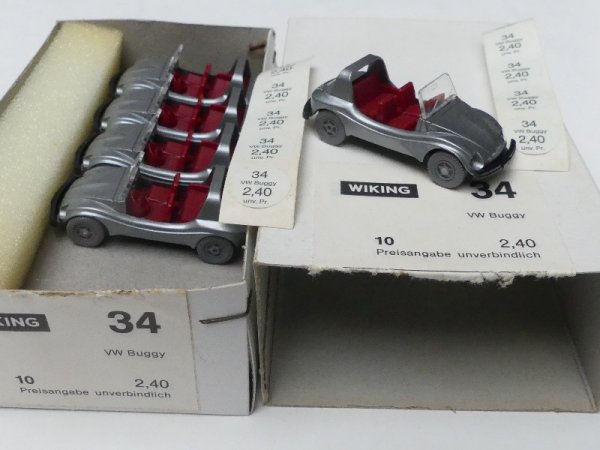 1/87 Wiking Händlerpackung VW Buggy silber 10 Modelle 34